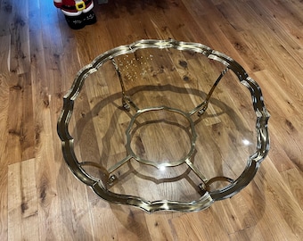 La Barge Scalloped Edge Coffee Table