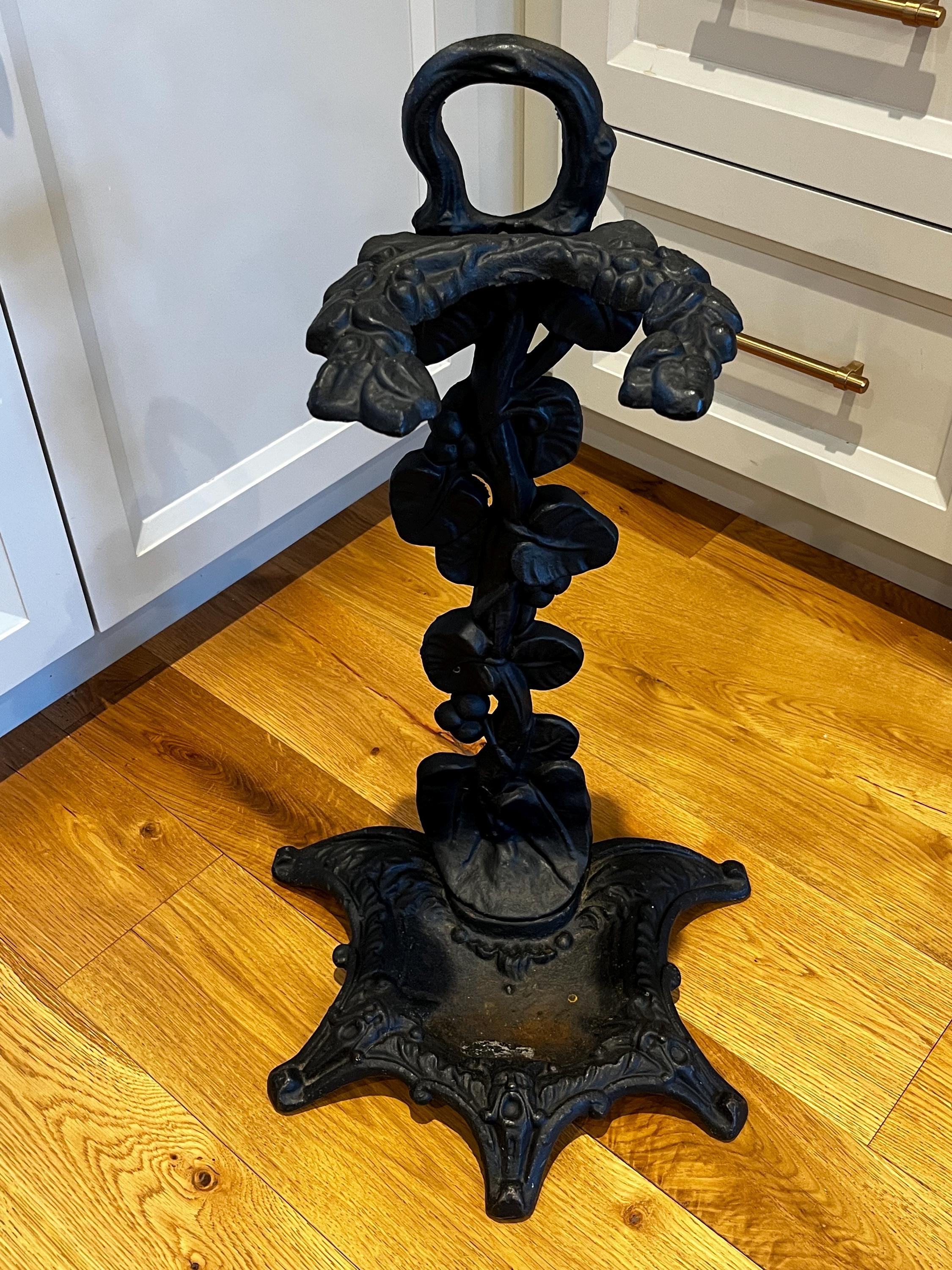 Black Vintage Umbrella Stand - Etsy Black Vintage Umbrella Stand - Etsy
