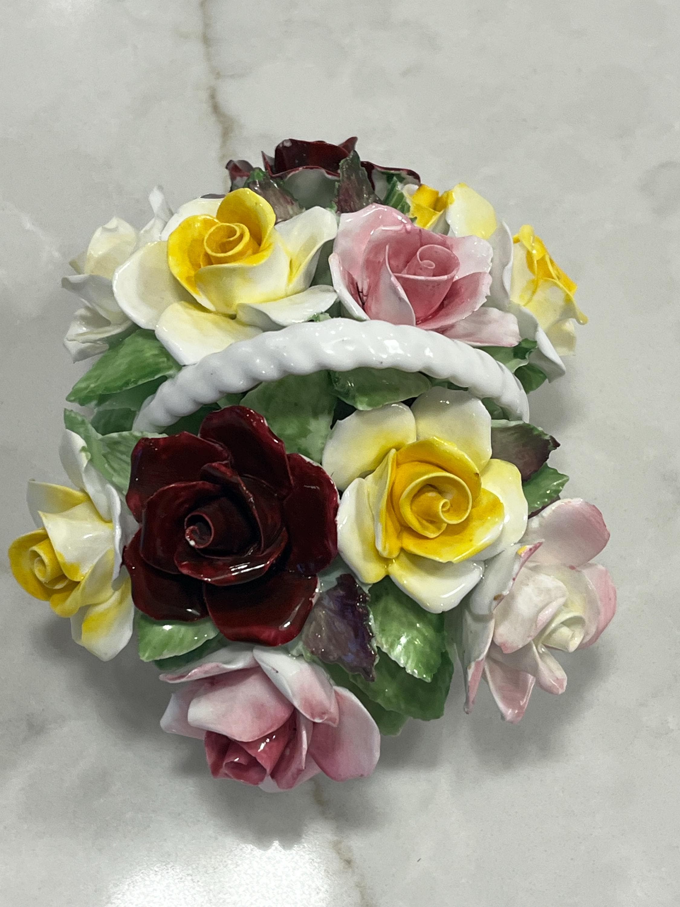 Royal Doulton Flower Basket - Etsy Canada