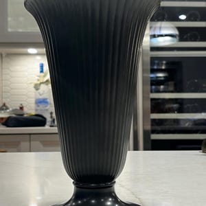Wedgwood Matte Black Vase