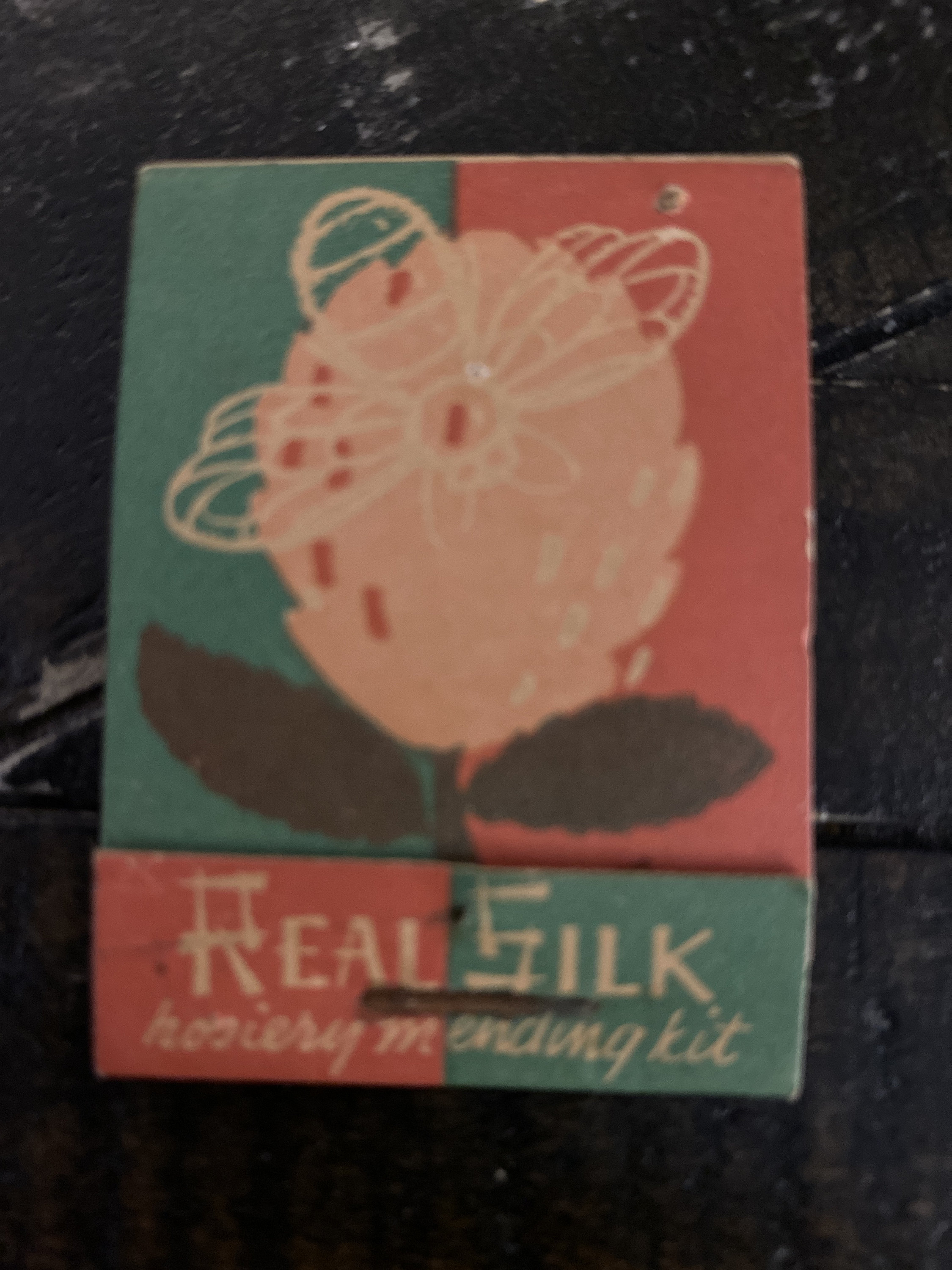 Vintage Real Silk Mending Kit Circa 1930's - Unused - Nice