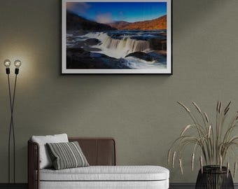 View of West Virginia Waterfalls Autumn Landscape Color Photography Print 2 of 4
