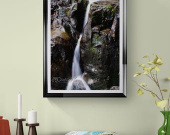 Adirondack Waterfall Chasm Nature Print