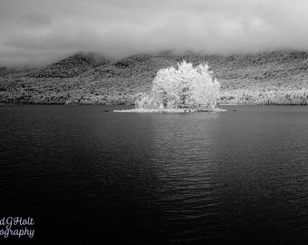 Lonely Island in Infrared Framed Fine Art Print Home Decor Wall Art