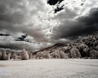 Storm Clouds in Infrared Framed Fine Art Print Home Decor Wall Art