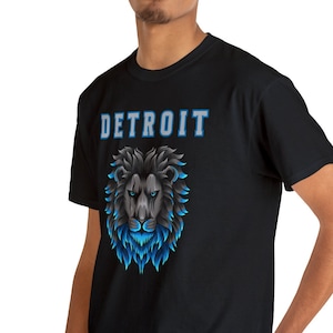 Detroit proud Support your Lions this season Unisex Heavy Cotton Tee