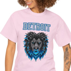 Detroit proud Support your Lions this season Unisex Heavy Cotton Tee