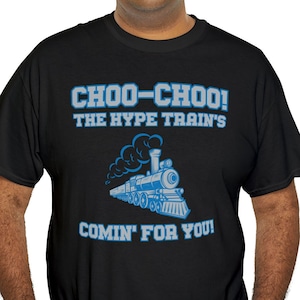 Lions proud Get on the hype train Detroit Unisex Heavy Cotton Tee