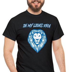 Detroit proud in my Lions era Unisex Heavy Cotton Tee