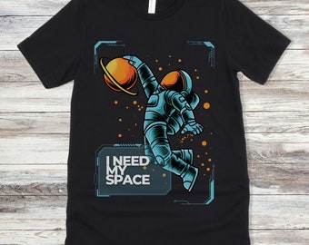 I Need My Space Spaceman Design T-Shirt