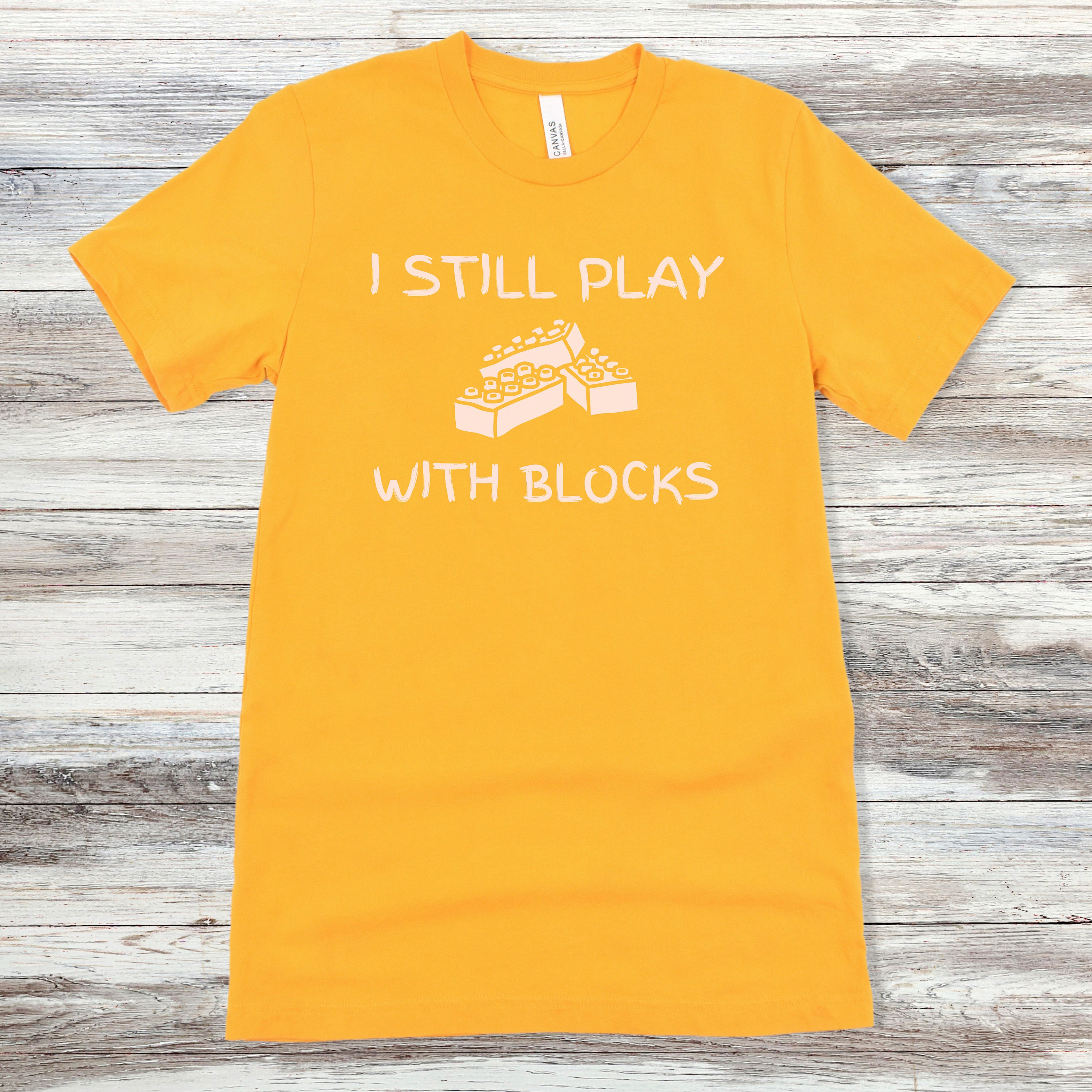 All Grown Up And Still Playing With Blocks American Apparel Mens Shirt
