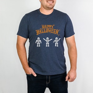 Happy Halloween Tanzende Skelette T-Shirt