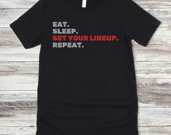 Set Your Lineup Fantasy Football T-Shirt