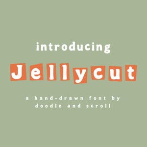 Jellycut - a Bold, Quirky Display Font