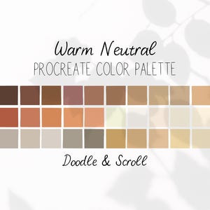 Warm Neutral Procreate Color Palette