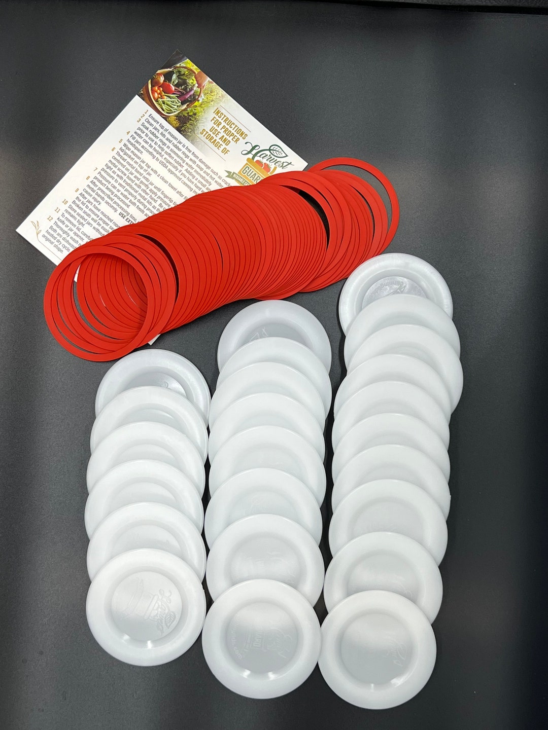 50 Wide Reusable Lids and Gaskets Etsy