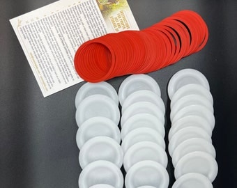 50 Regular Reusable Lids and Gaskets