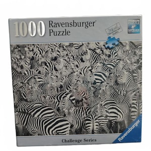 Sealed Ravensburger Zebra Challenge-puzzel van 1000 stukjes