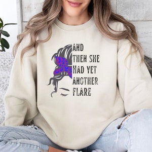 Rheumatoid Arthritis Flare day Sweatshirt Joint Pain Chronic Illness Flare Rheumatoid Arthritis Sweatshirt RA warrior Arthritis awareness.