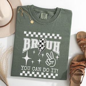 Comfort Colours Teacher State Testing Shirt School Test Day T Shirt Teacher School Teacher Test Day Bruh Shirt Testing Coordinator T-Shirt.