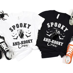 ハロウィングループTシャツ 不気味で奇妙な死神シャツ フレンズグループ不気味なシーズンTシャツ フレンズユニセックスフィット フレンズグループ不気味なTシャツ