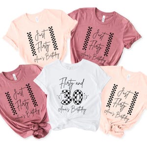 30. Geburtstag Shirts Frauen Geburtstag Squad Personalisierte Shirts 30 Party T-Shirts Lustige 30 Squad Shirts 30. Geburtstag Crew 40. Passende T-Shirts
