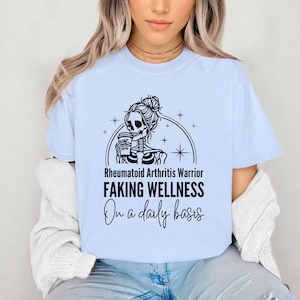Rheumatoid Arthritis humour T Shirt for her. Funny Rheumatoid arthritis quote shirt. RA warrior TShirt Arthritis awareness. RA Sarcastic Tee