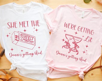 Camisetas personalizadas y lindas para despedidas de soltera, camisetas para despedidas de soltera, camisetas para despedidas de soltera, camisetas para despedidas de soltera a juego, camisetas para despedidas de soltera