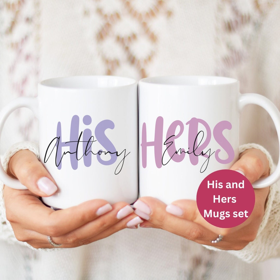 Personalised His and Hers Couples Gift Mugs Set. Wedding Gift Etsy — free download