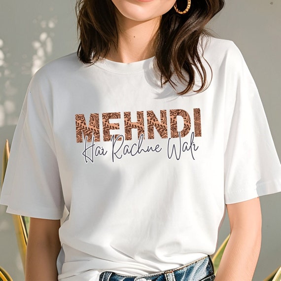 Womens Dulhan Indian Bride T-Shirt Newly Wed Apparel Wedding Gift Womens Dulhan Indian Bride T-Shirt Newly Wed Apparel Wedding Gift