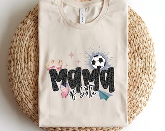 Boy and Girl Mama T-Shirt: Unisex Mom Shirt