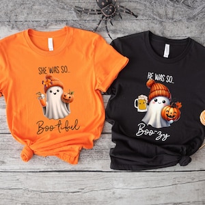 Halloween Couples Shirts Cute Couple Shirts Matching Halloween His and Hers Boo T Shirts Couples Halloween TShirts Couples Halloween Shirts