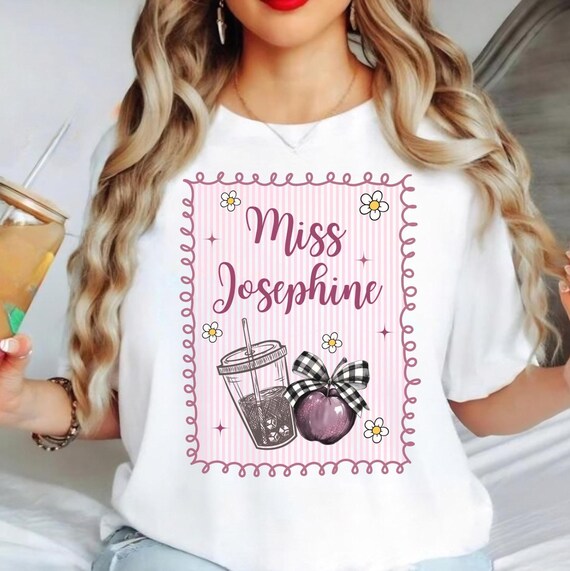 Personalised Teacher Name T-shirts Miss Teacher Custom Shirt Stamp