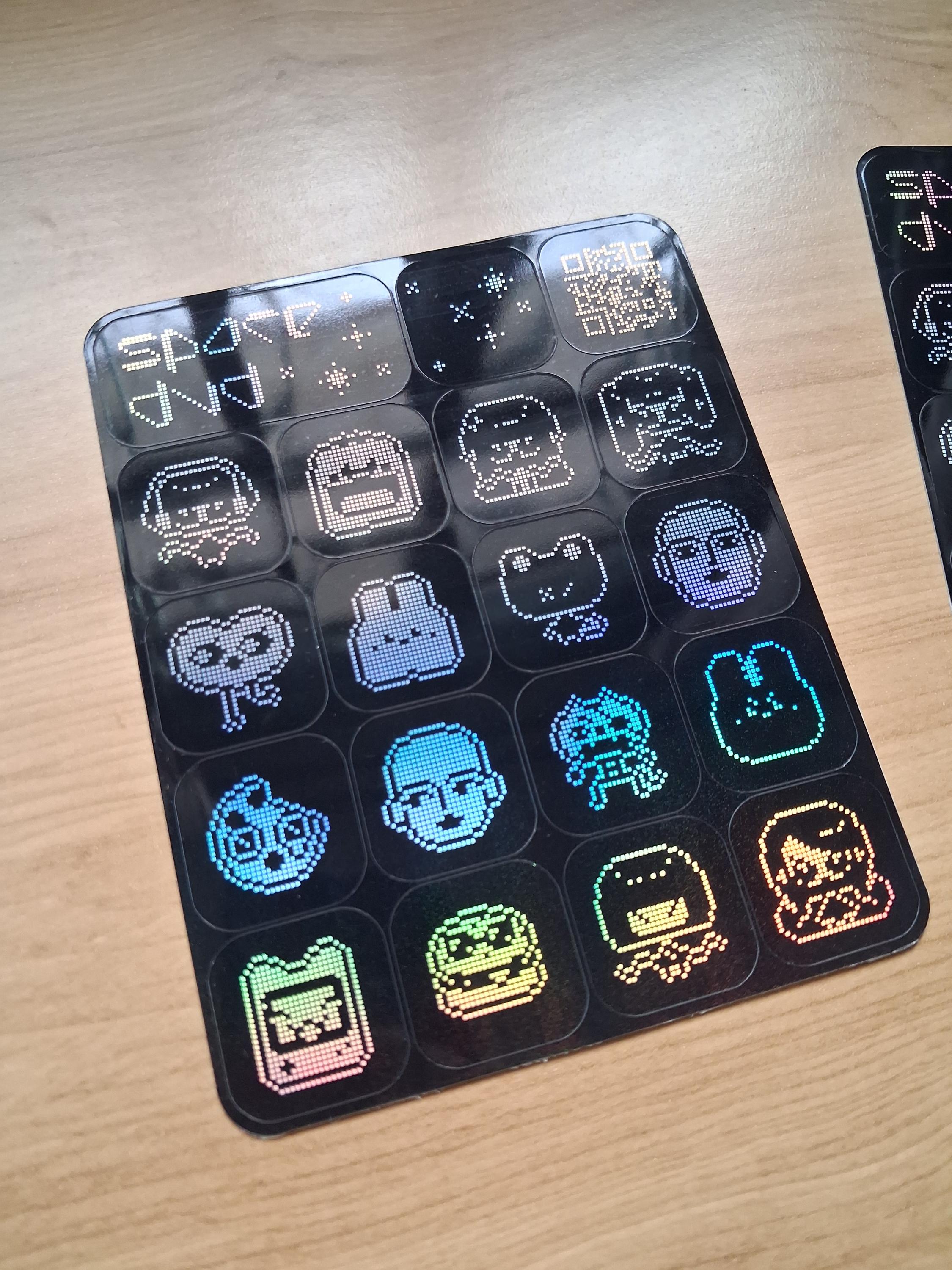 Retro Pixel Art Holographic Sticker Sheet – Gamer Cat, Alien & Kawaii ...