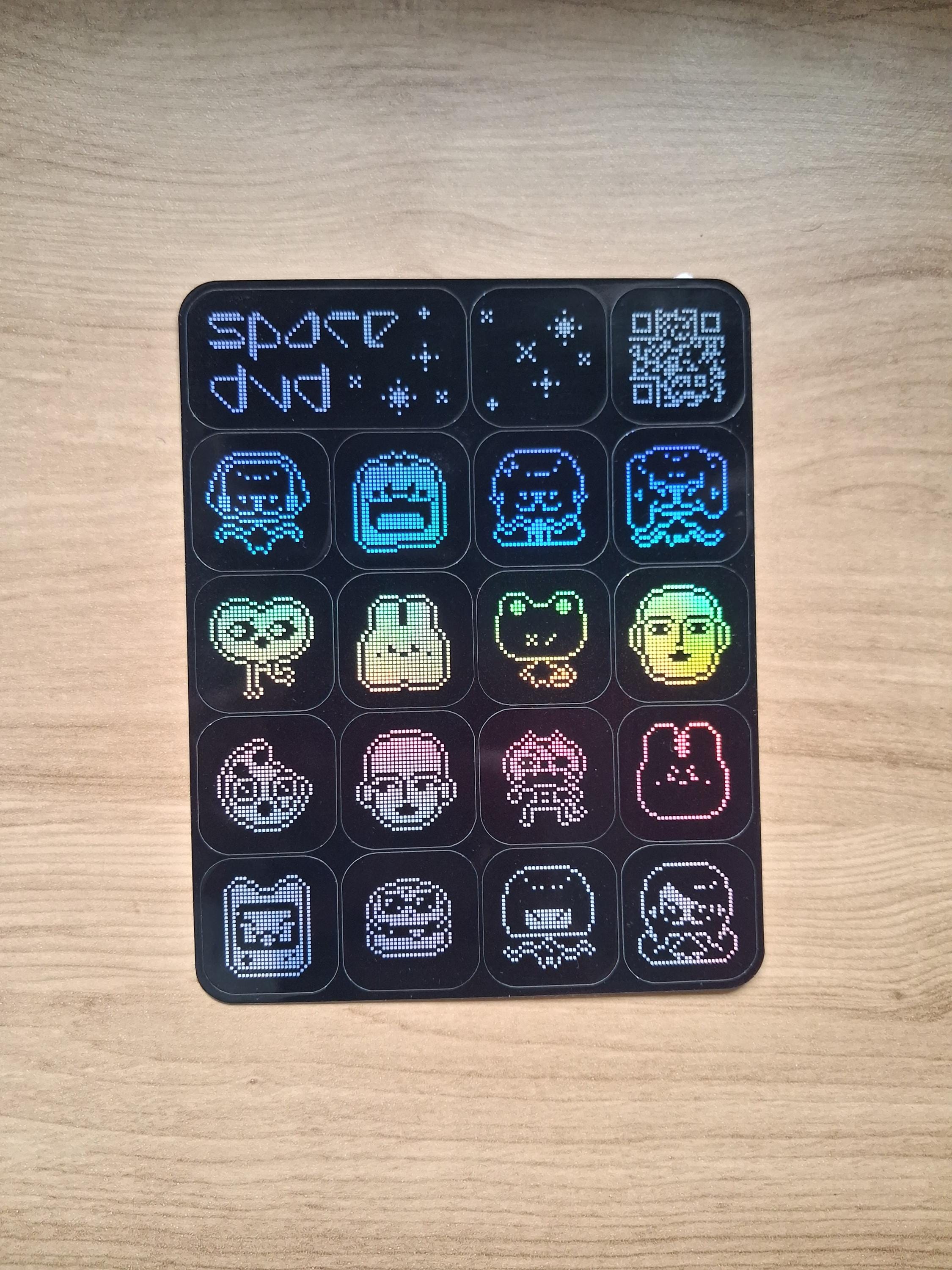 Retro Pixel Art Holographic Sticker Sheet – Gamer Cat, Alien & Kawaii ...