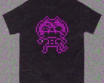 8-Bit Pirate Cat Sprite Tee - Pixelated Retro RPG Art T-Shirt - Cyber Neon Graphic
