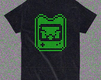 ゲームボーイキャットピクセルアートTシャツ – レトロ8ビットゲーマーTシャツ