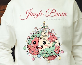 Funny Jingle Brain Christmas PNG Bundle: ADHD Mental Health Designs (Digital Download)