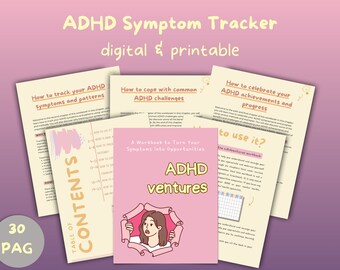 Caderno de exercícios para monitorar sintomas de TDAH: gerenciar medicamentos, hábitos e sono (download digital)