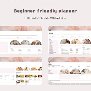 ADHD Notion Template: Cherry Blossom Life Planner (Digital Download) image 5