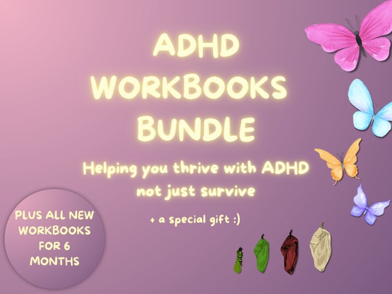 ADHD Workbook Bundle: Emotional Regulation, Symptoms Tracker (Digital Download)