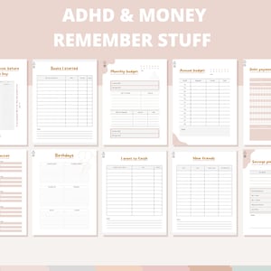 ADHD Planner science based, PRINTABLE Adult ADHD Journal, daily planner, self care & mental health pages. Adhd productivity planner. image 5