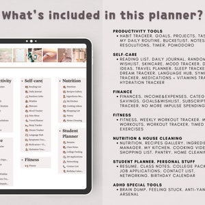 ADHD Notion Template: Cherry Blossom Life Planner (Digital Download) image 8
