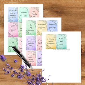 Christian TTC Affirmations, TTC Affirmations, Trying to Conceive, affirmation cards, digital download