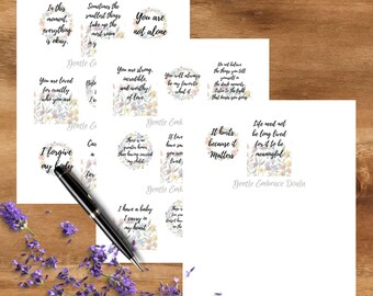 Miscarriage Affirmations, perinatal loss, quotes for miscarriage, digital download