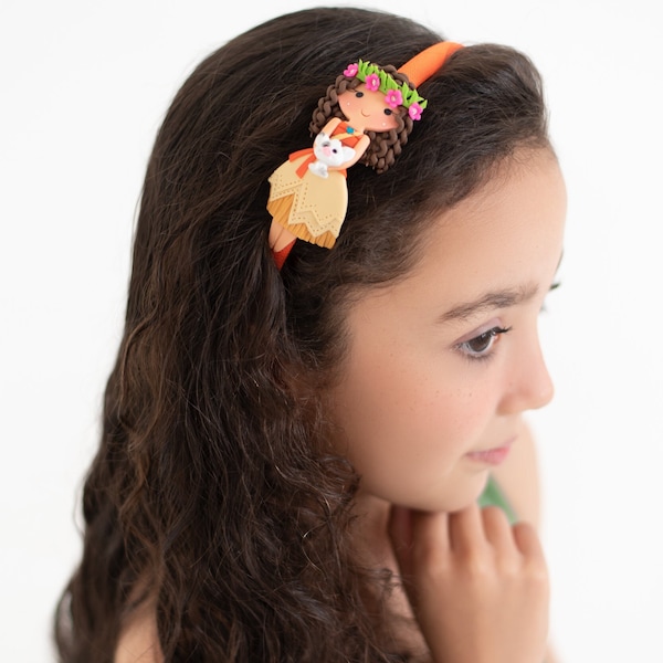 Princess Moana Headband - Moana Handmade Headband - Hair Accessories For Children - Girls Headbands