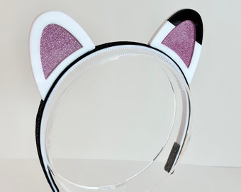 Gabby's Dollhouse Inspired Acrylic/Glitter Cat Ears Headband - Gabby's Dollhouse cat ears headband