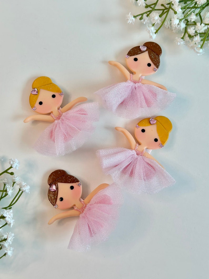 Ballerina Hair Clip Handmade Ballerina Doll Alligator Clip Ballet Hair Accessories for Children Hair Clips for Girls Ballet Dancer image 4