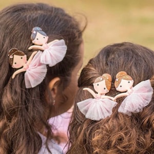 Ballerina Hair Clip Handmade Ballerina Doll Alligator Clip Ballet Hair Accessories for Children Hair Clips for Girls Ballet Dancer image 5