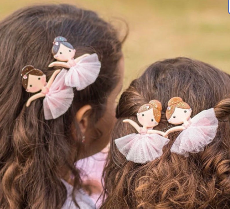 Ballerina Hair Clip Handmade Ballerina Doll Alligator Clip Ballet Hair Accessories for Children Hair Clips for Girls Ballet Dancer image 5